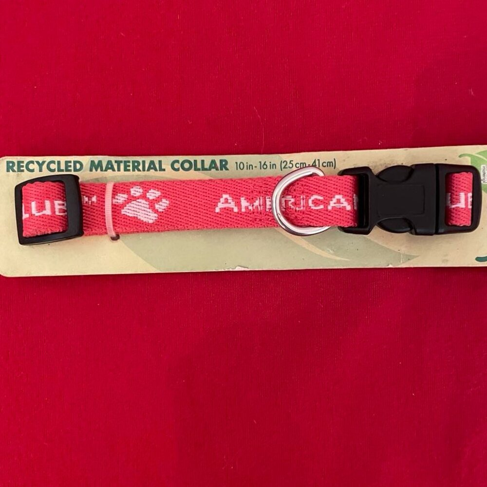 Dog Collar: Pink Paw Print Snap Buckle, Medium